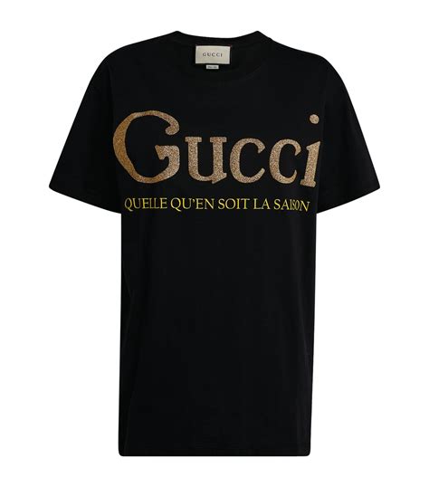 gucci shirts women's amazon|women Gucci slogan t shirt.